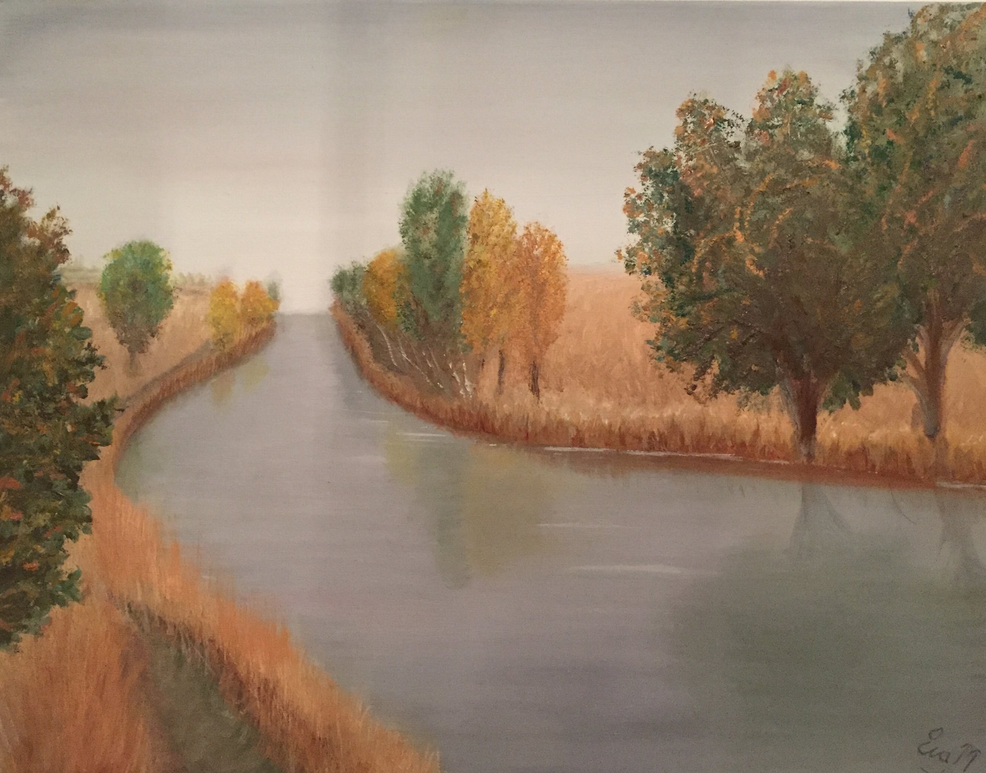 Canal Castilla, Olja på Canvas 50x40 50€.jpeg