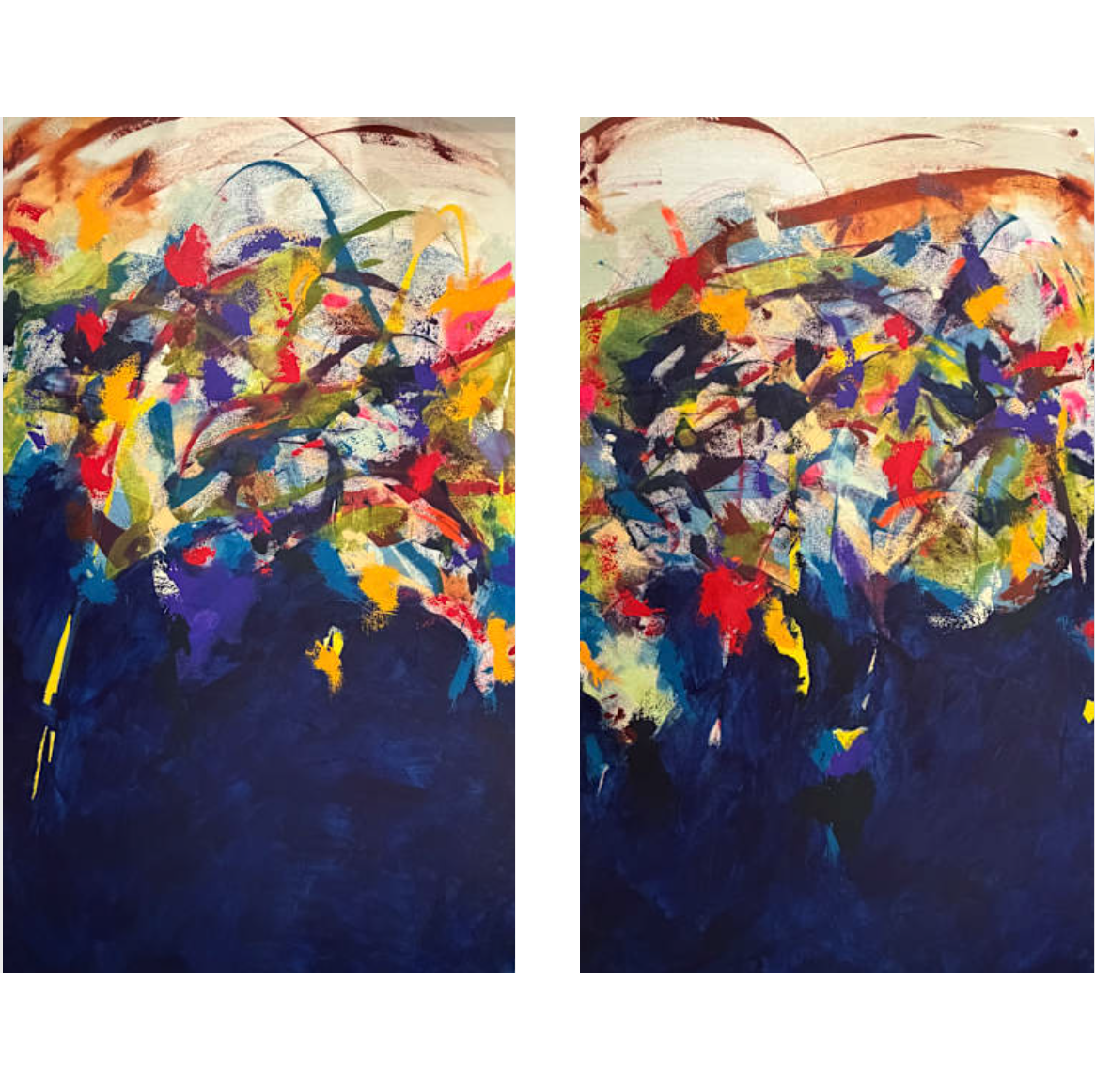 Confetti (diptych)