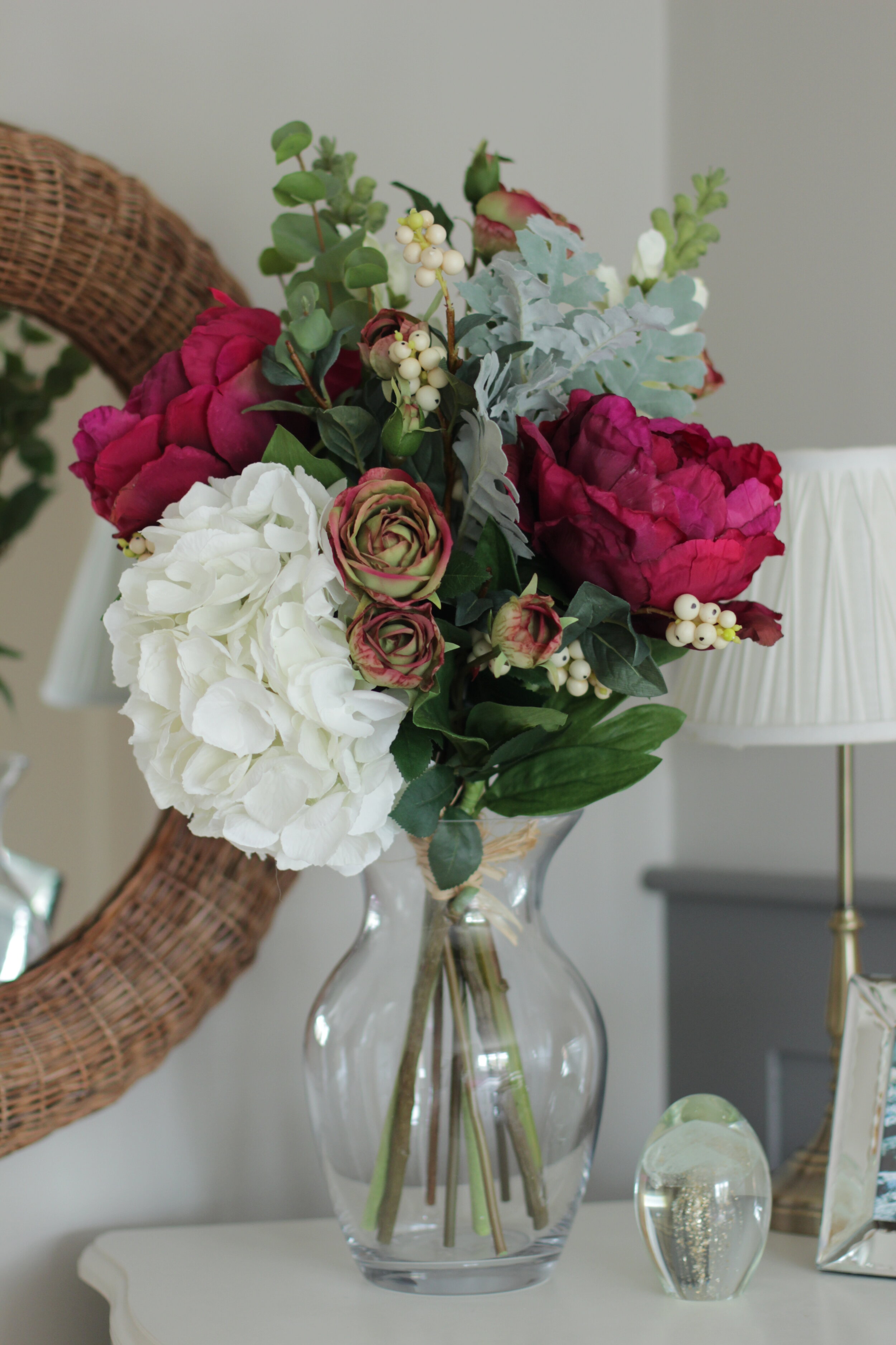 Medium Reds - Peony and Rose Bouquet