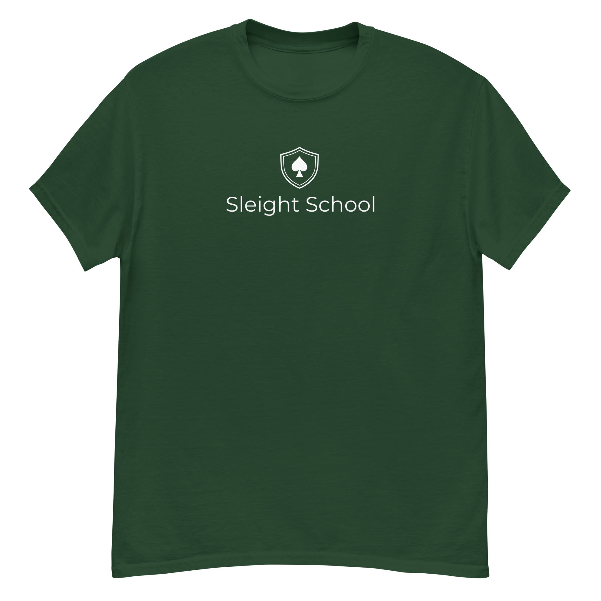 unisex-classic-tee-forest-green-front-67641e75d68d3.png
