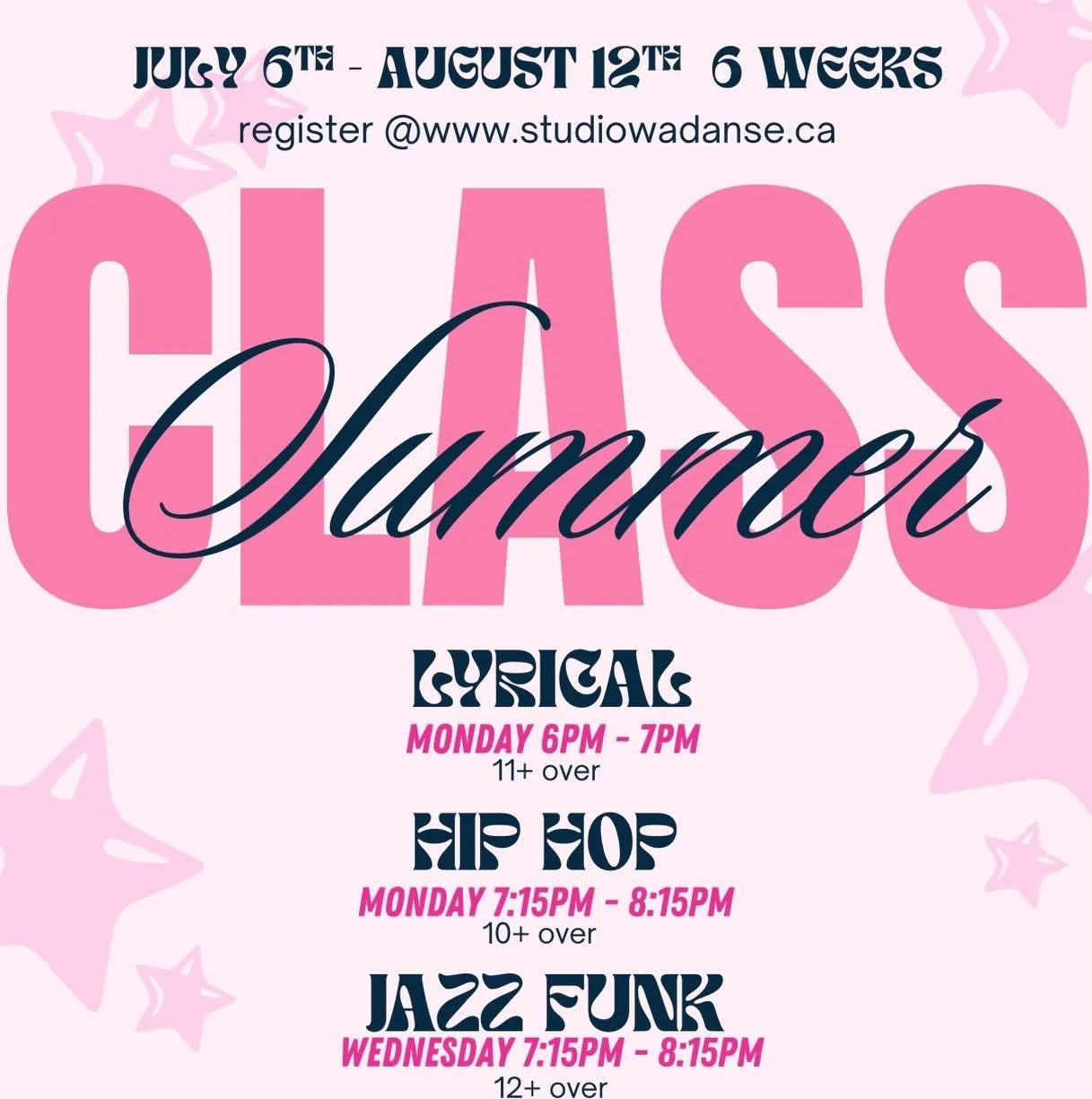 ⭐️Whether your dancer wants to stay active, explore a new discipline they&rsquo;ve been curious about, or maintain their technique for the fall,&nbsp;our SUMMER EVENING CLASSES offer the perfect balance of training, fun, and flexibility&mdash;with ve