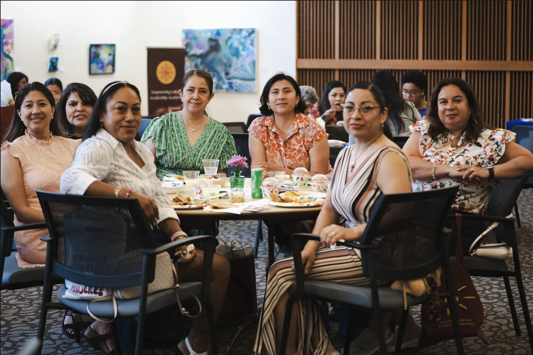 Group of women sitting around a table