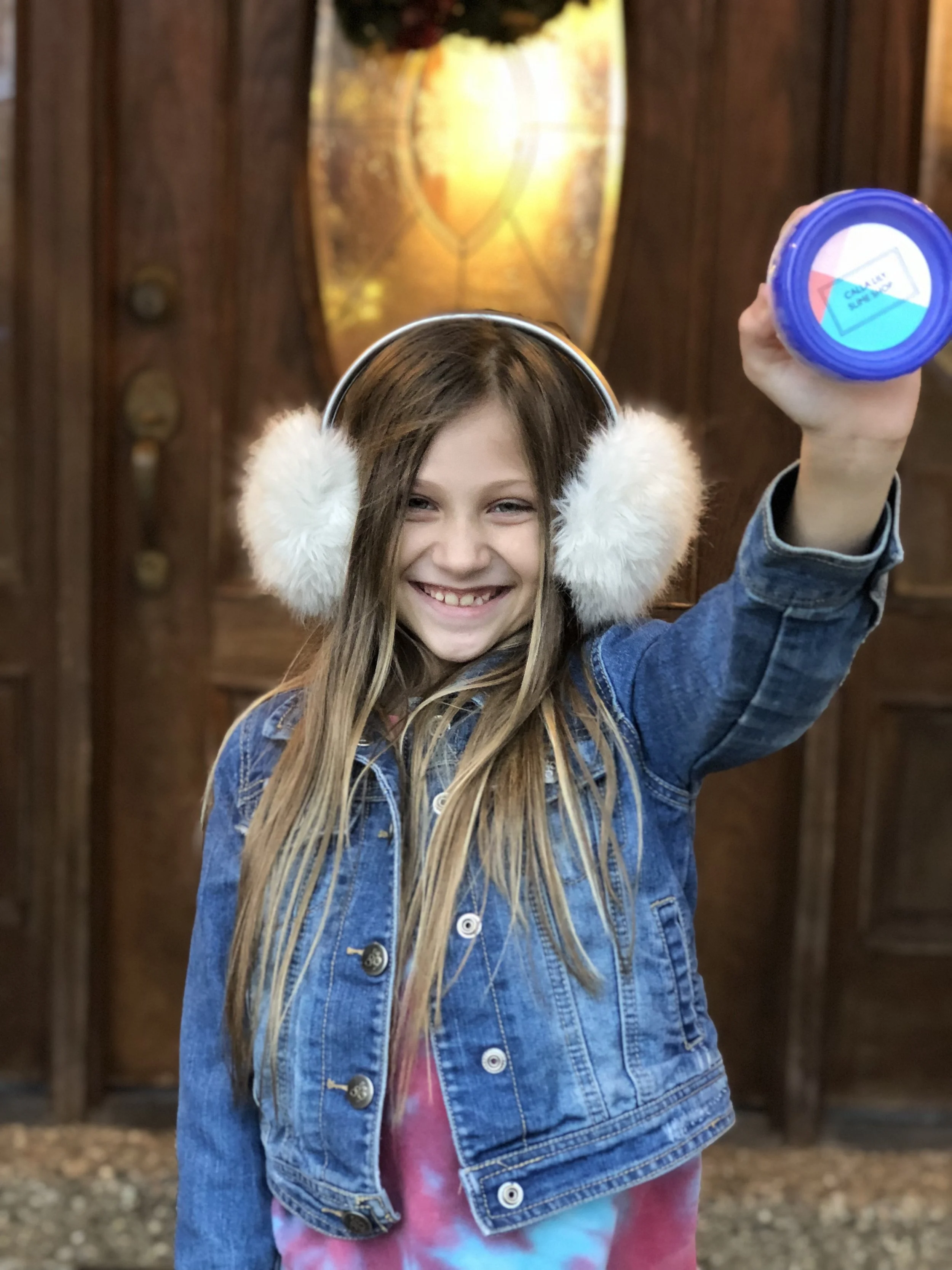 Calla's Christmas Slime Making Day