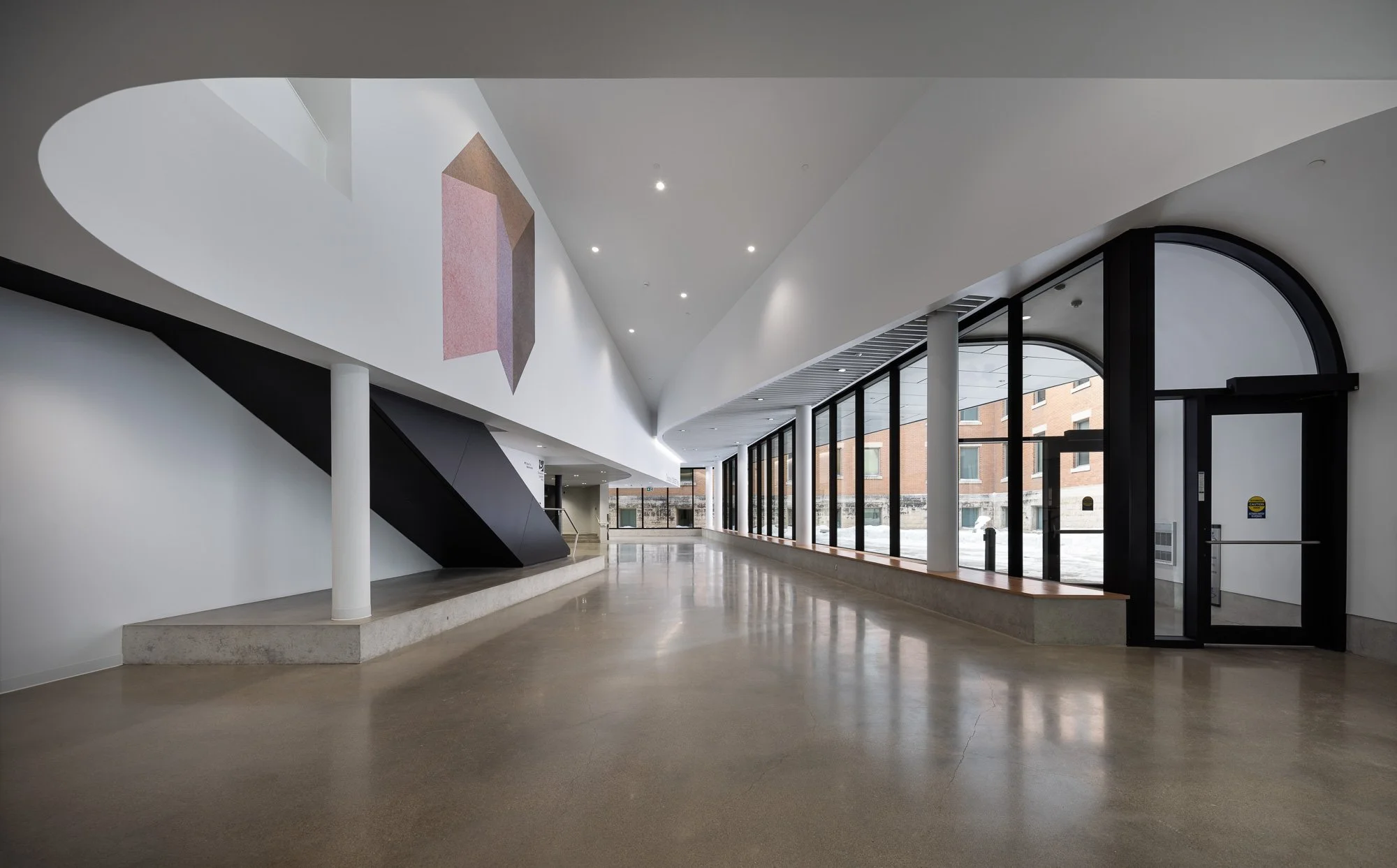Concert hall foyer, interior