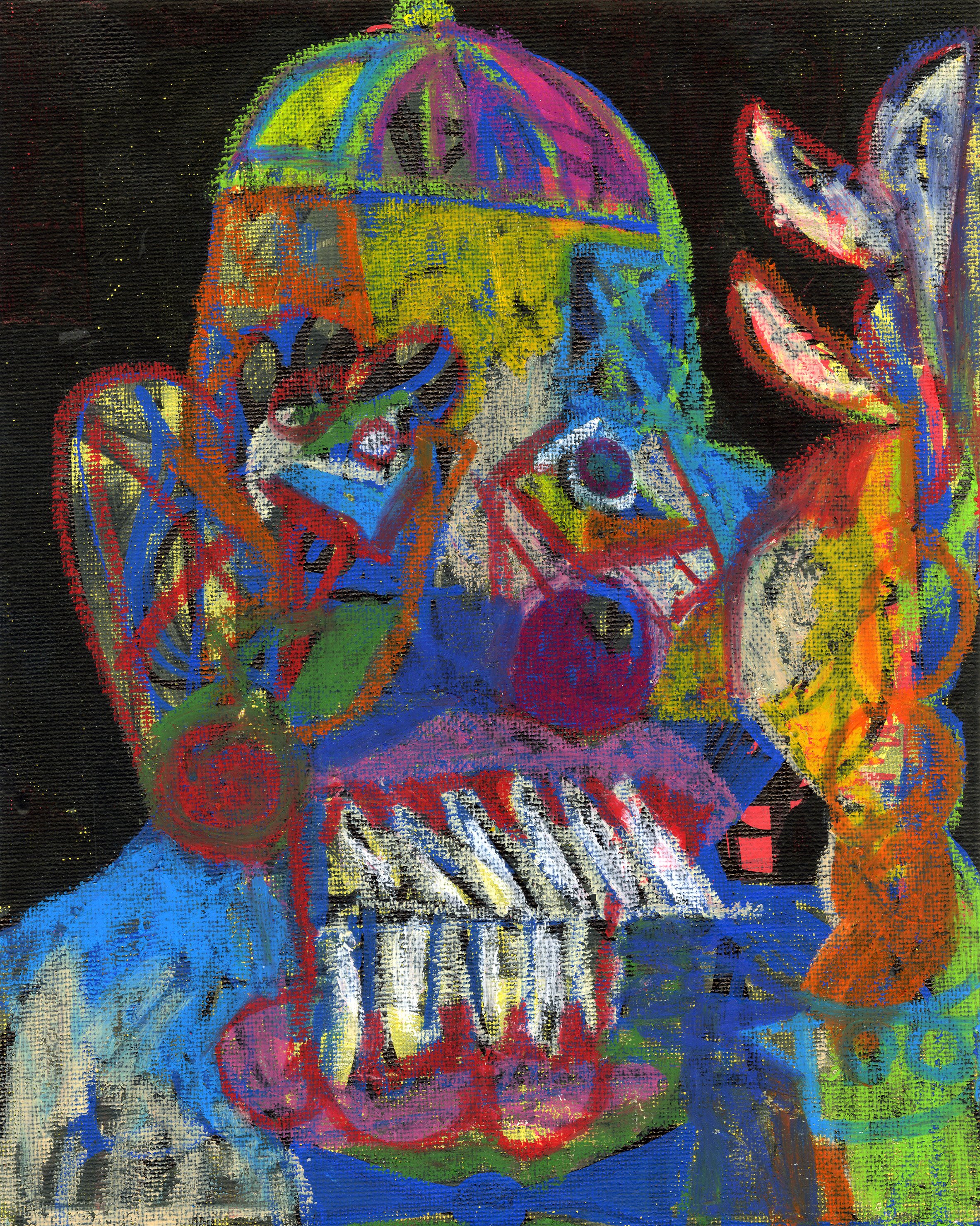 8x10 Oil Pastel on Canvas