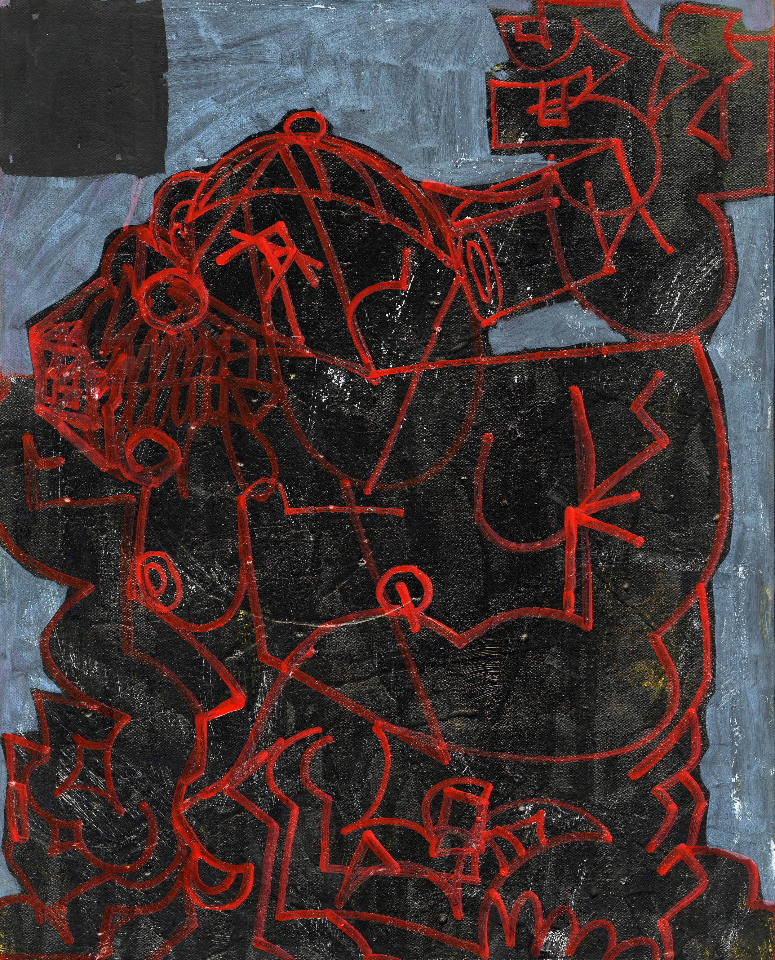 12x18 Paint Marker on Canvas