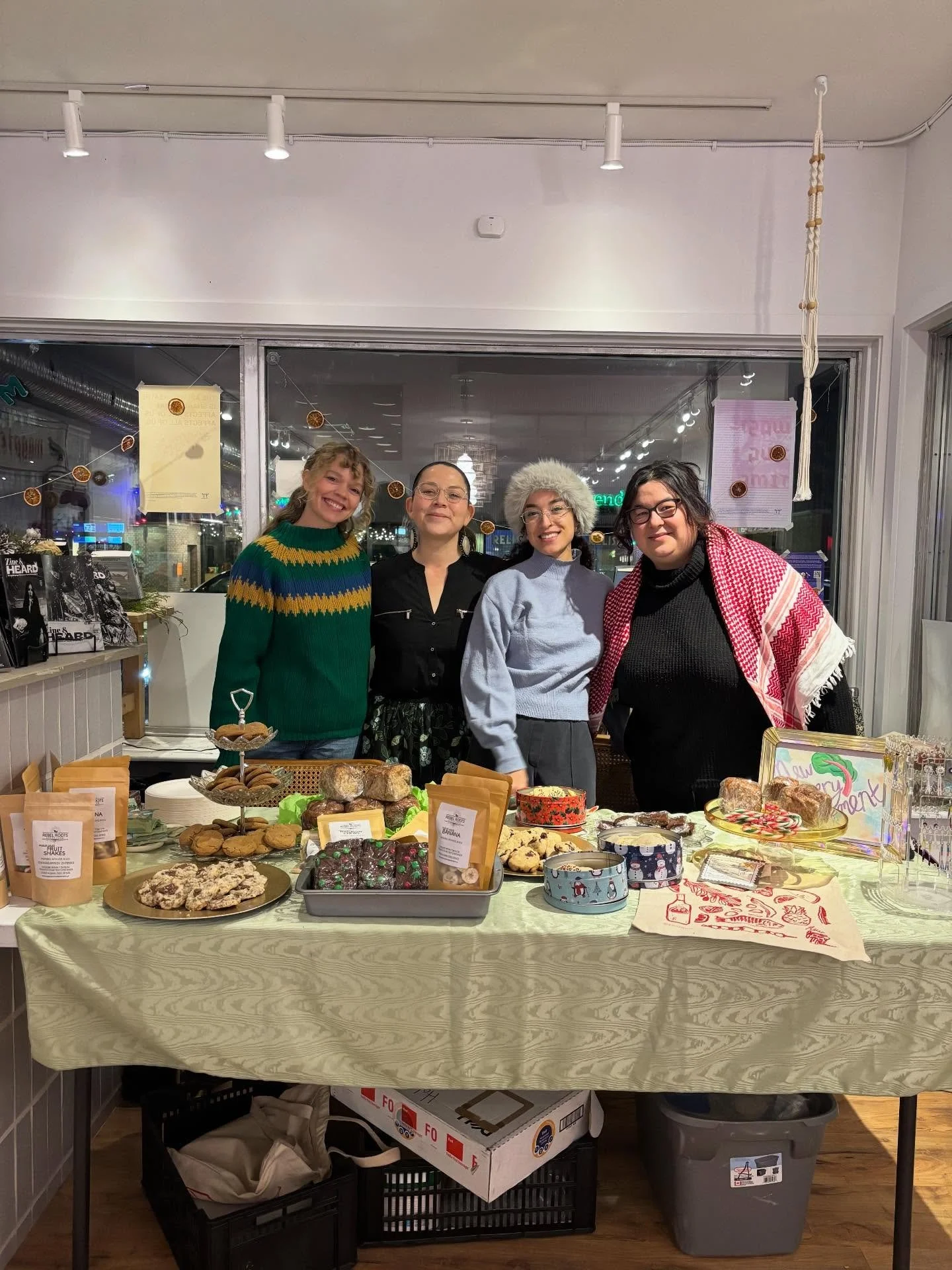 Our last event of the season! Right before the holiday break, we held a bake sale to spread some love and cheer the best way we know how&hellip;through food! 

Thank you to @magpiebooksyeg for being the most generous hosts. The bake sale wouldn&rsquo