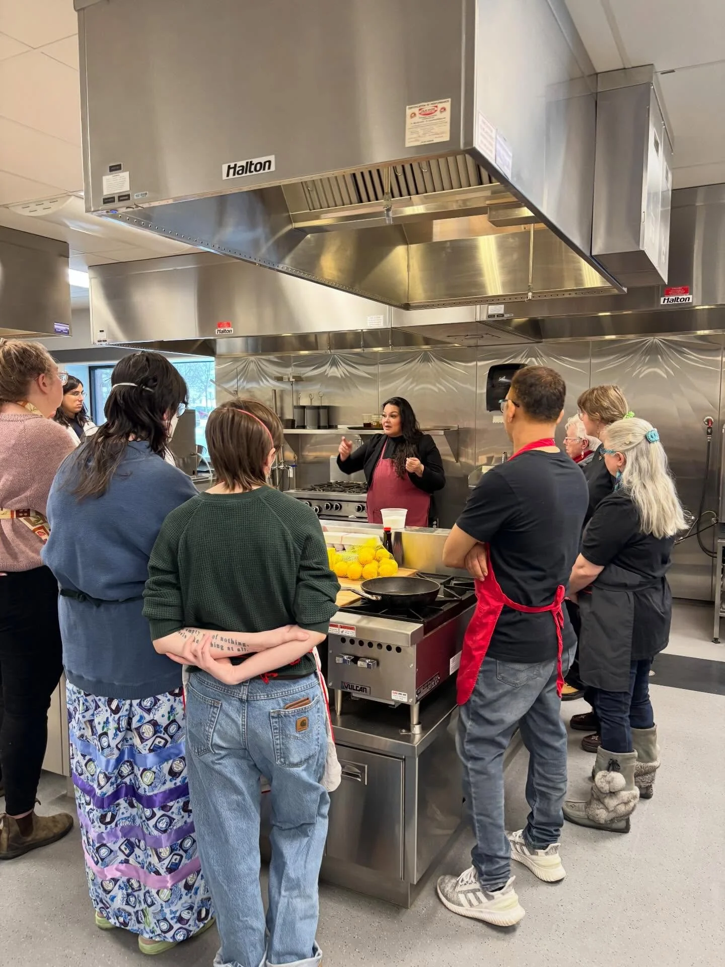 Still beaming from our FIRST Community Cooks class yesterday!! 

We were absolutely blessed to have Jo Swampy as our cooking lead for the kickoff class, sharing her stories and teachings as we prepared a Plains Cree feast! We saut&eacute;ed colorful 