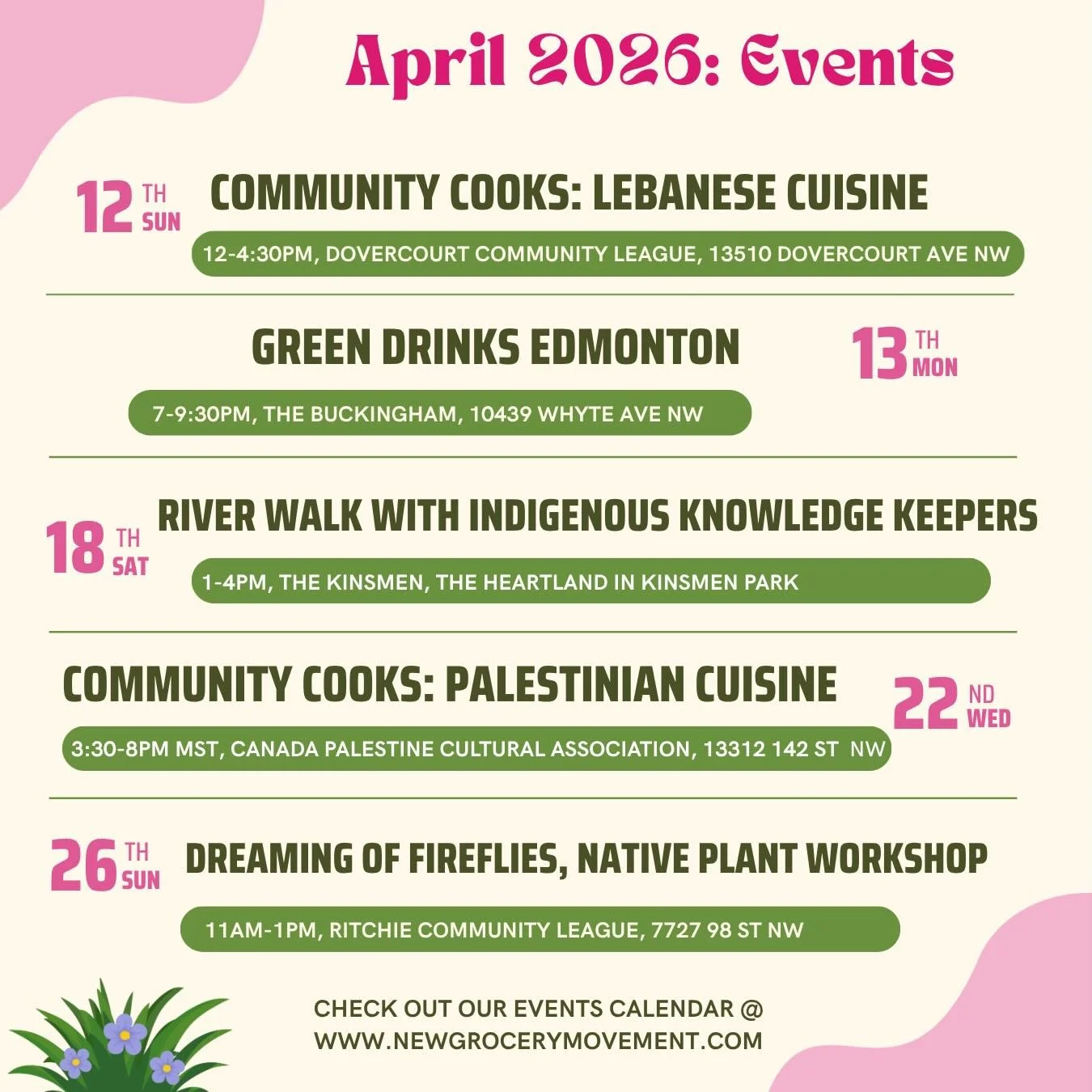 April showers bring&hellip; extra events! Join NGM for a month of new events and opportunities to connect with your community. You can find more details and the registration links for each event at the link in our bio!

🍴April 12: Community Cooks: L