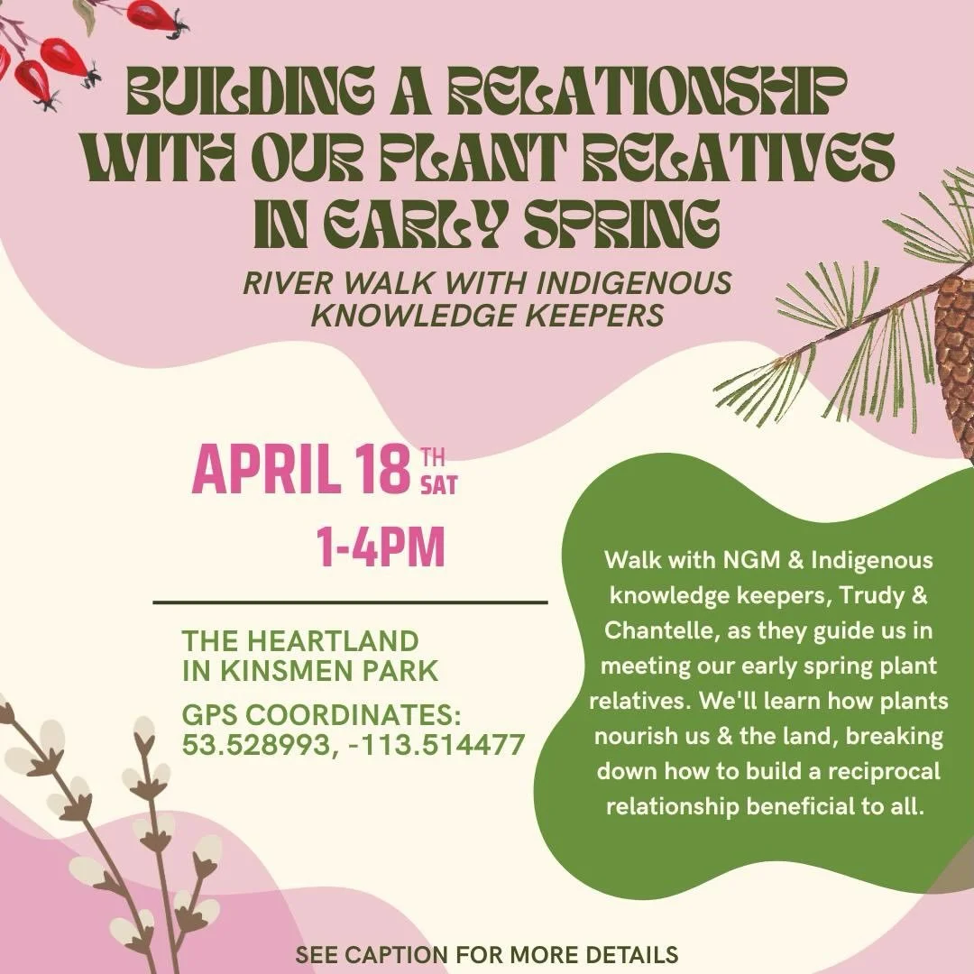 Spring has arrived! 🌱
&nbsp; 
Have you noticed the plants waking up? Or maybe you&rsquo;ve heard a pollinator zoom by to find the nearest flower? Or have you seen some of our bird relatives return from the south?

Walk with NGM &amp; our two Indigen