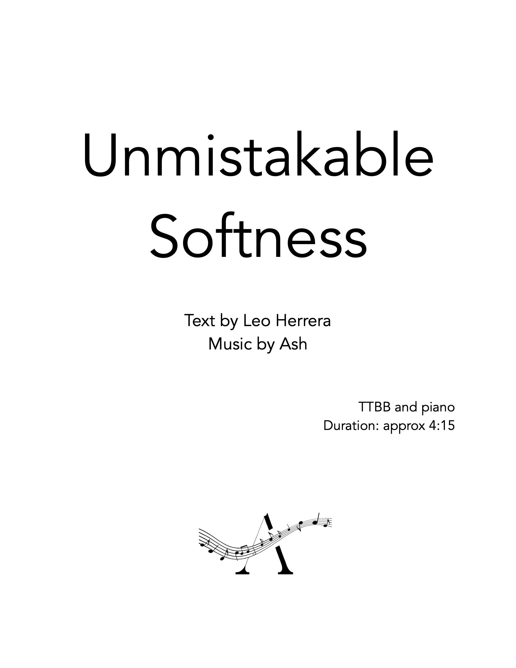 Unmistakable Softness (TTBB)