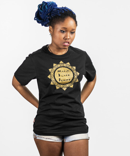 Magic Black Femme T-Shirt $25