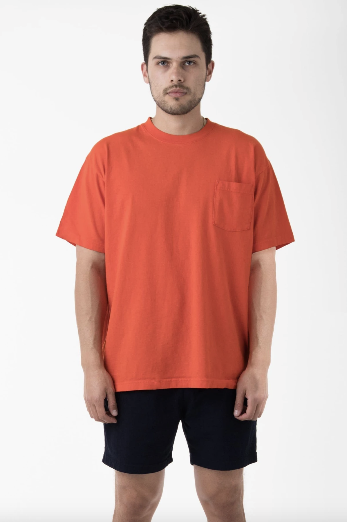 Short Sleeve Garment Dye Pocket T-Shirt