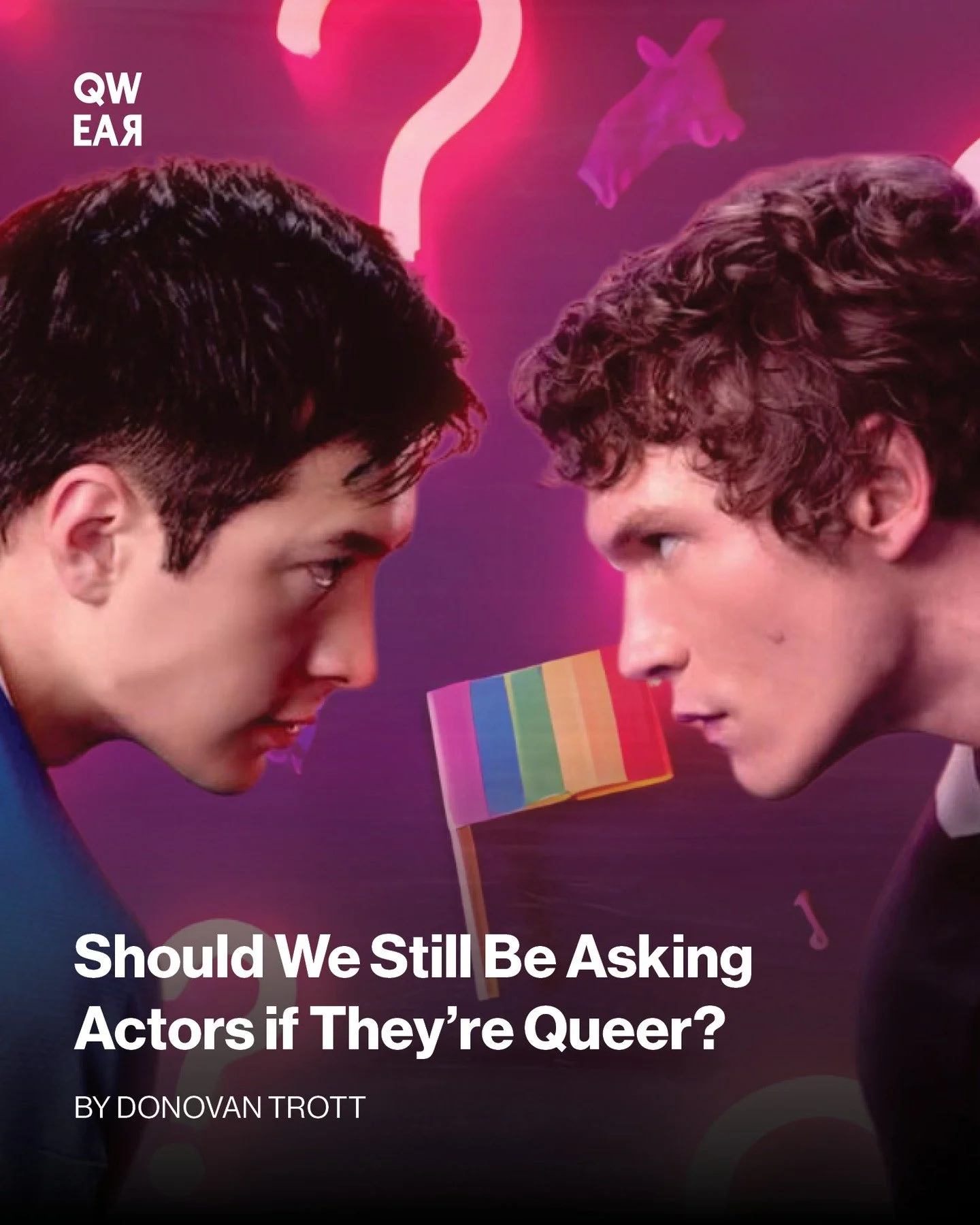 Should we be asking if actors playing queer roles are actually queer? 

The discourse around HBO Max's @heatedrivalrycrave has reignited an important conversation about representation in Hollywood. While it's illegal to discriminate in casting based 