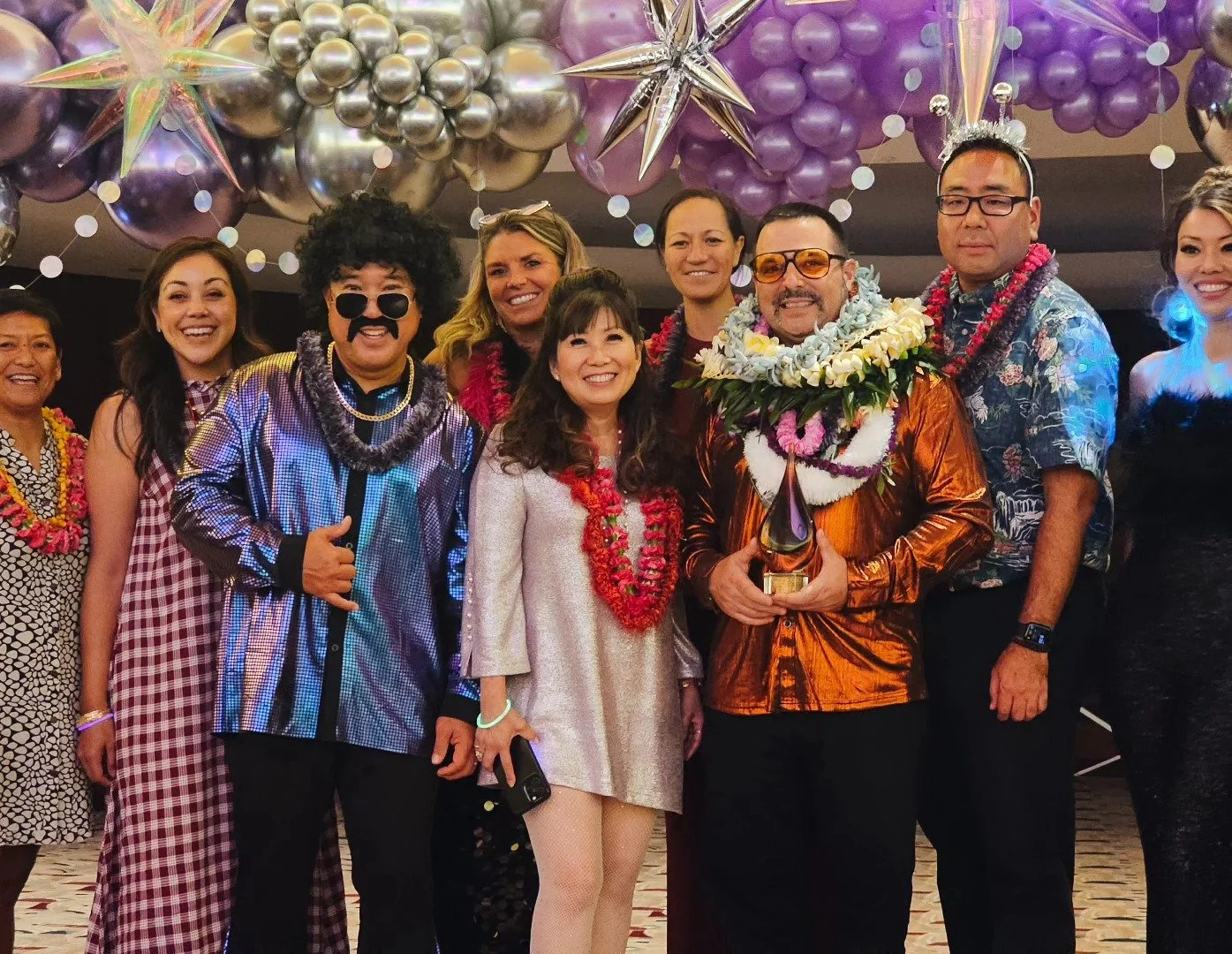 🎉 Congratulations to our CEO Mike Silva @msilva24 who was recently honored and recognized at a disco-themed awards banquet 🪩 alongside Goodfellow Bros. for a legacy of leadership and community service by the Ka Ipu Kukui organization. Mike is among