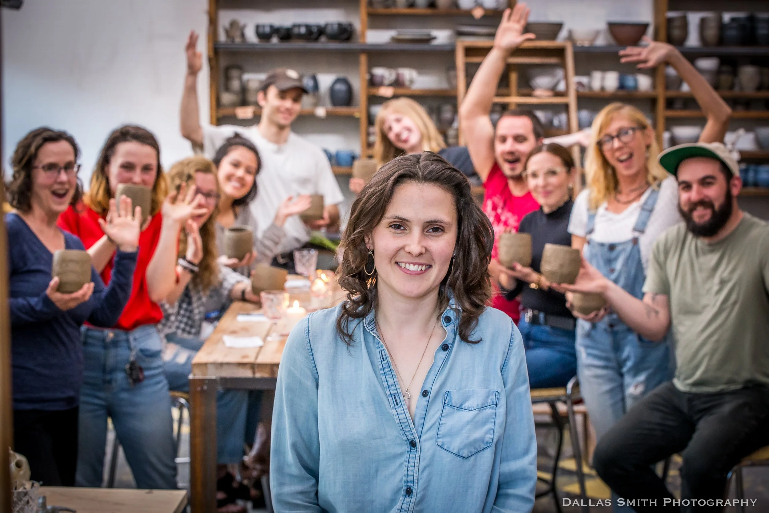 Tara in her first teaching studio