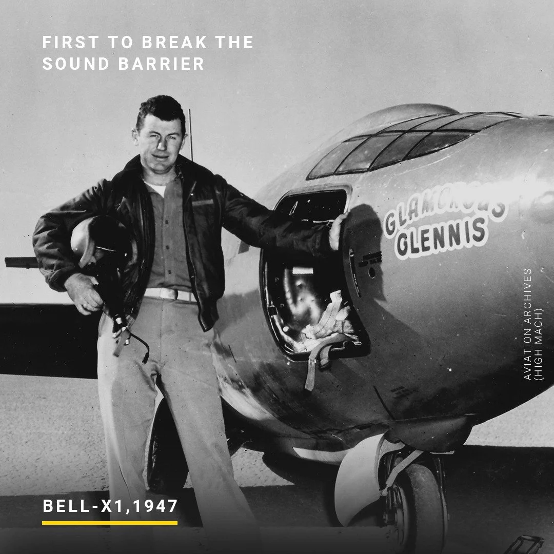 The sound barrier was once thought to be a destructive wall no aircraft could cross and survive. The Bell X-1 challenged that. On Oct. 14, 1947, Chuck Yeager flew Mach 1.06 in the rocket-powered aircraft &mdash; breaking the barrier &mdash; and chang