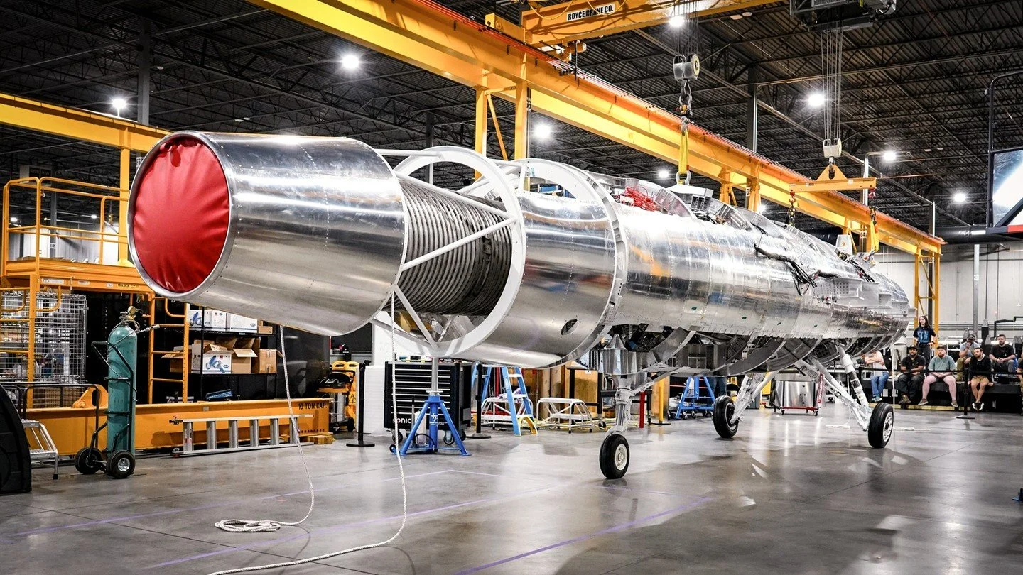 Hermeus is building fast airplanes - fast. Less than four months after Quarterhorse Mk 1's first flight, Mk 2 is weight on wheels - the first time the aircraft bears its own weight. Turns out an F-16 class drone is quite large. This is what iterative