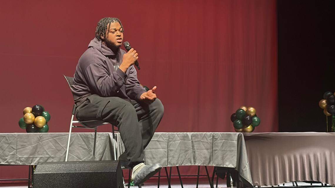 Three-time Pro Bowler Tyler Smith of the Dallas Cowboys returned to his alma mater Friday to speak about the importance off mental health and using your support system to pursue your goals.

