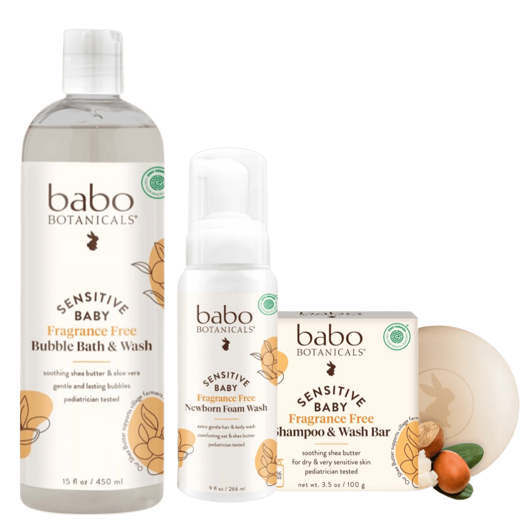 Babo Botanicals Baby Bubble Bath and Wash