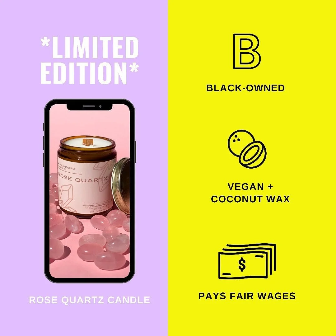 *𝗟𝗶𝗺𝗶𝘁𝗲𝗱 𝗘𝗱𝗶𝘁𝗶𝗼𝗻* coming soon on the @empowerpalette website! Once these candles are sold out, that's it!!
⠀⠀⠀⠀⠀⠀⠀⠀⠀
@hummingbirdcandlecompany creates an environment conducive to women furthering their education or craft, raising their 