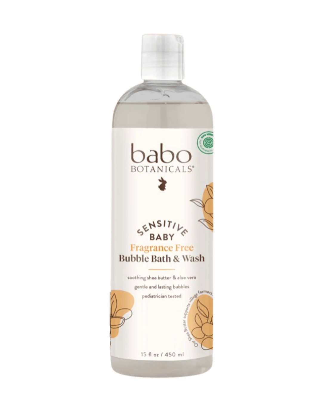 Babo Botanicals Sensitive Baby Fragrance-Free Bubble Bath &amp; Wash
