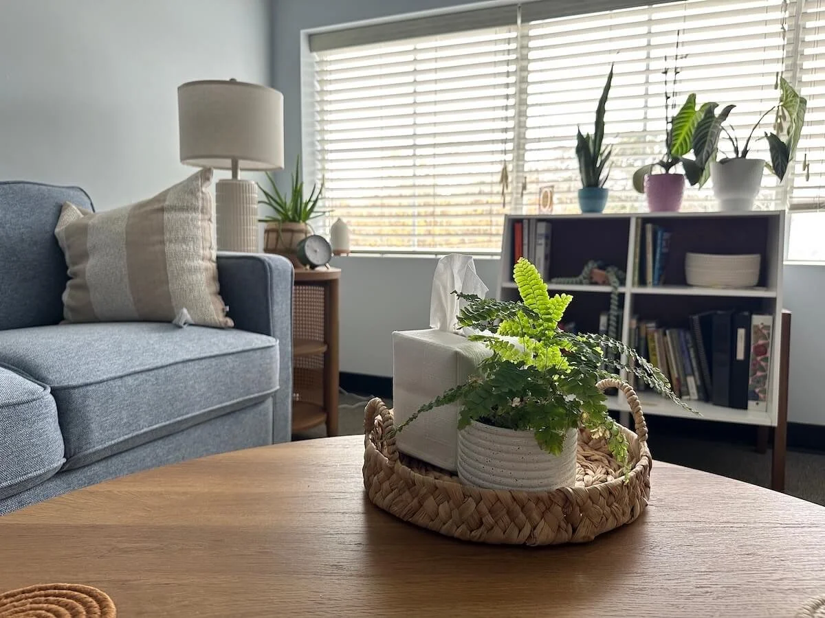 Calm, welcoming therapy room at Low Country Behavioral Health in Mount Pleasant, SC