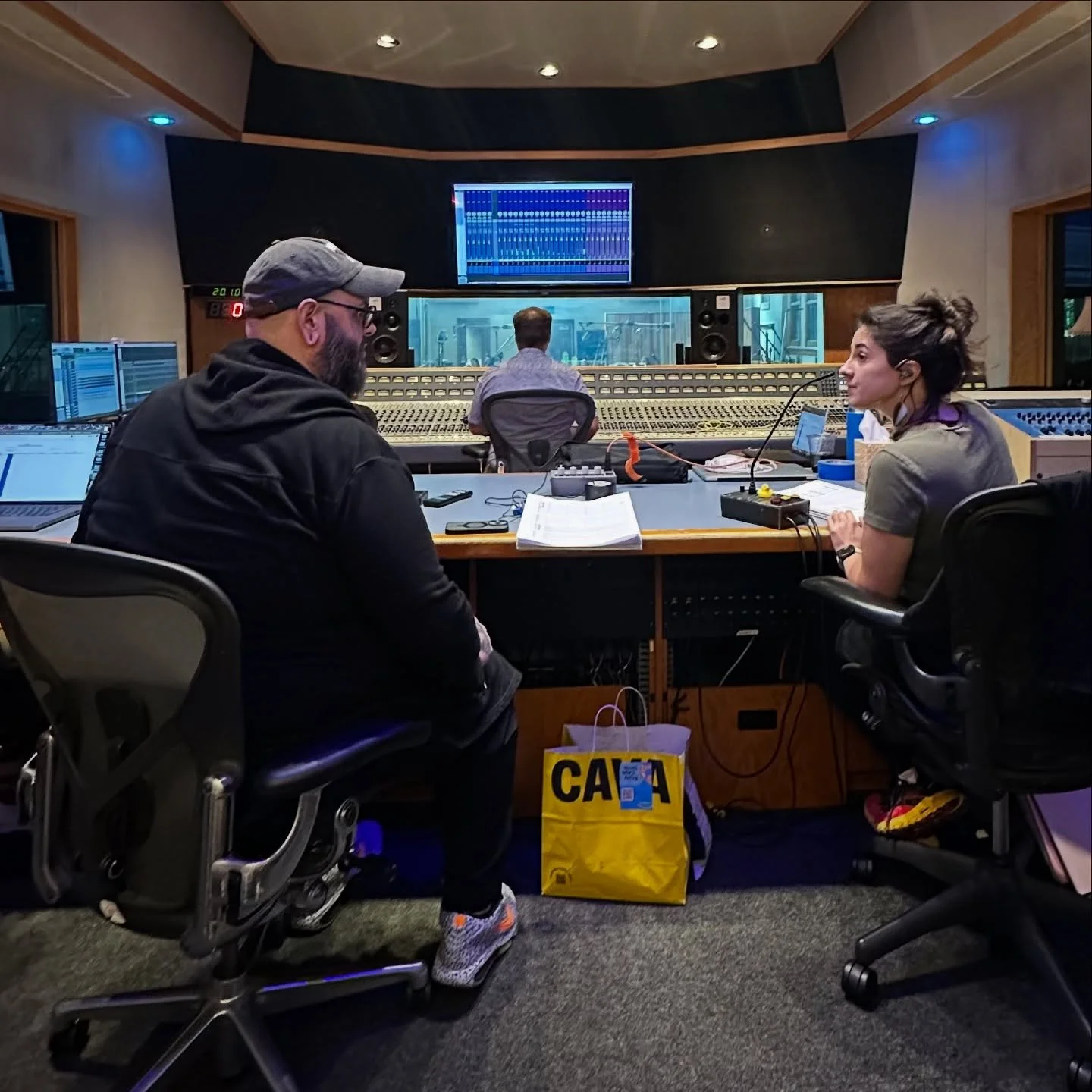 People call us a "Power Couple" -- they have one part right:

This is one of the most powerful women I've ever known.  She's the Grand Communicator of all things orchestra with our soundtrack for Riot Games 2XKO -- without her, I'd be voice