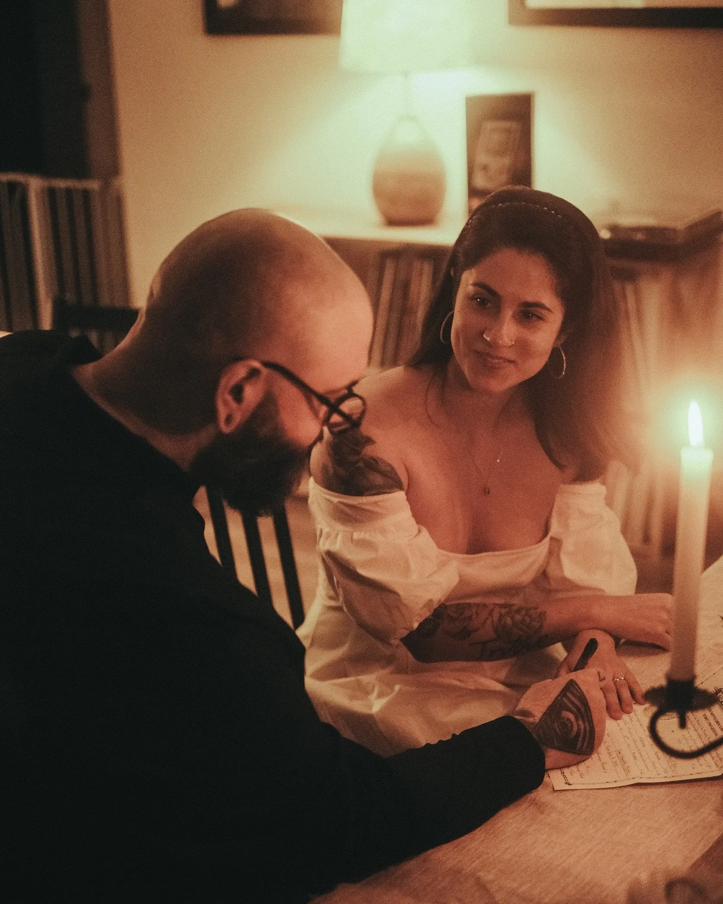 A Swedish-Italian man quietly married a Norwegian-Mexican woman on November 10th, 2025, surrounded by friends &amp; family (and pets) in the privacy of their home.

Translation: we got married <3

Short story: we knew we wanted to get married for 