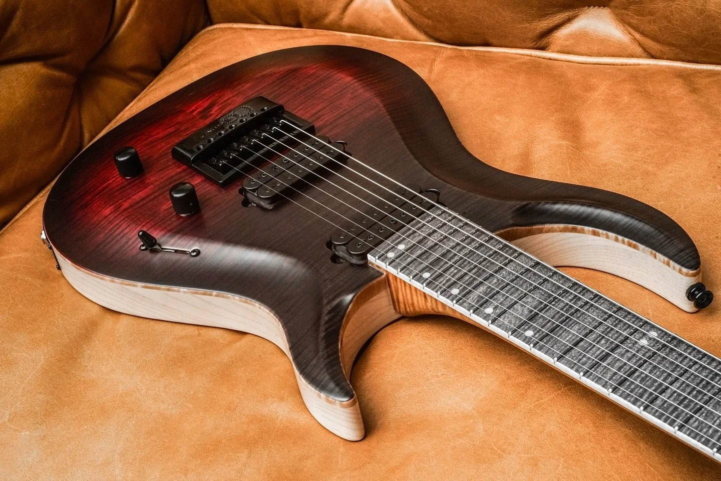 Bloodborne inspired Kiesel Crescent 7 Baritone in "Blood-starved Beast" Fade -- I name thee: NIGHTMARE SLAIN

Huge thx to Jeff Kiesel, Chrys Johnson, Chris H., and Abby M., and the entire @kieselguitars production folks who put their hands 