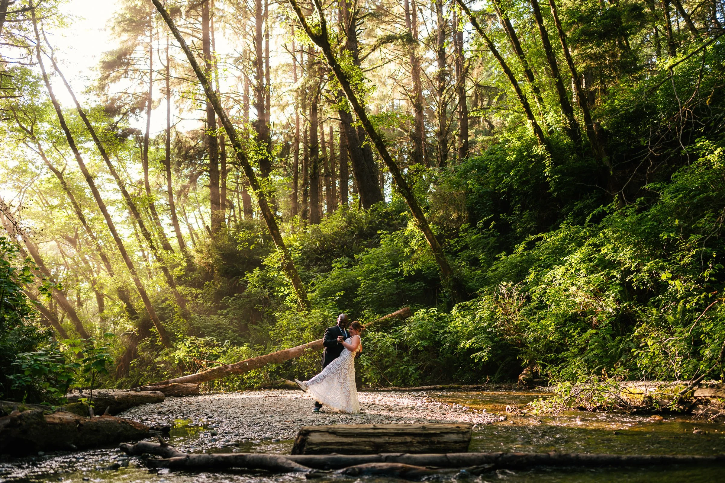 Sunset in Fern Canyon