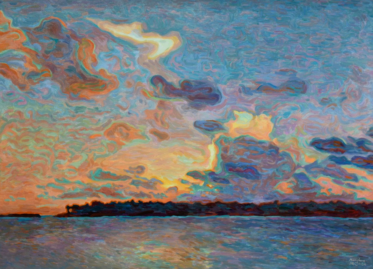 Always the Sky 28.6x21.4in, Acrylic 2021(Sold)