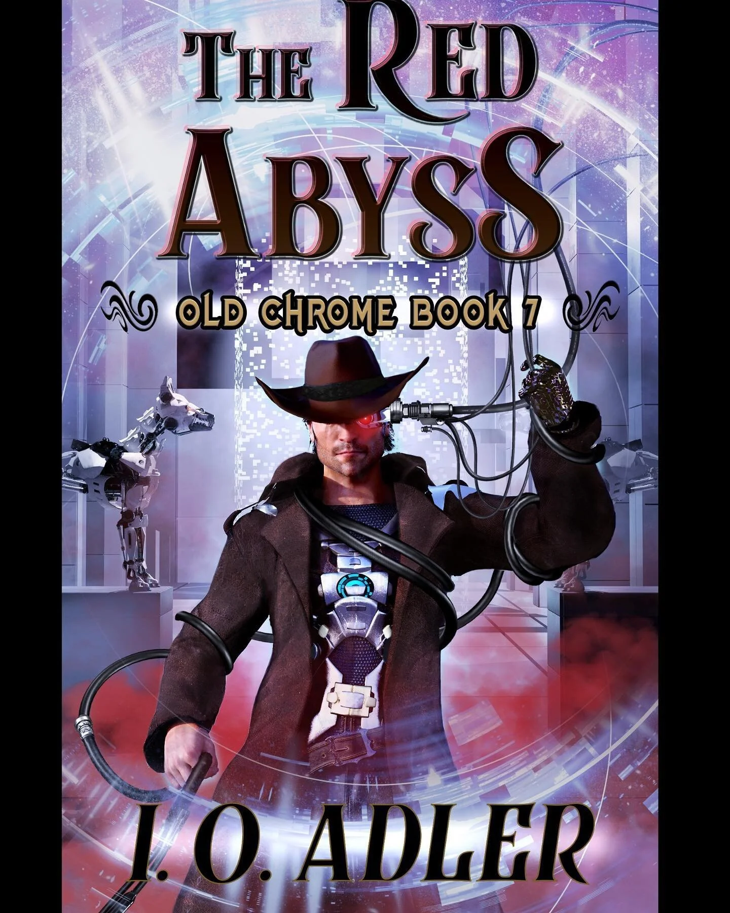 I&rsquo;m a little behind in posting finished book covers. Here is the latest in the Old Chrome series by @i.o.adler that I finished a while ago. The series is available on Kindle. 

#westernscifi #cyberpunk #westernsciencefiction #scifibookcover