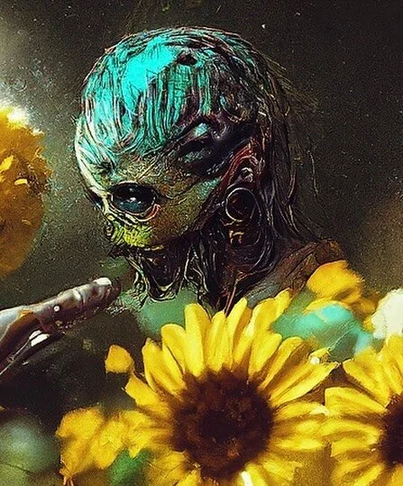 Still playing around with @get_starryai  I can never seem to guess correctly what is going to happen. This one is fun. #alienart #aiart #starryai