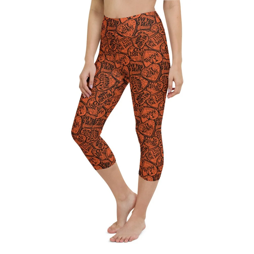Hawaiian Print Yoga Pants