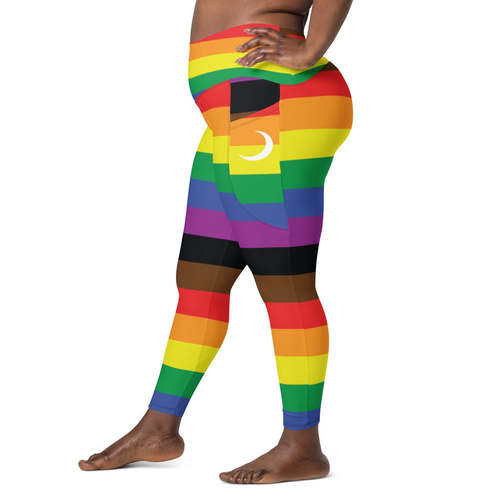 Pride Leggings (w. Pockets) - Rainbow — Black Widow Yoga
