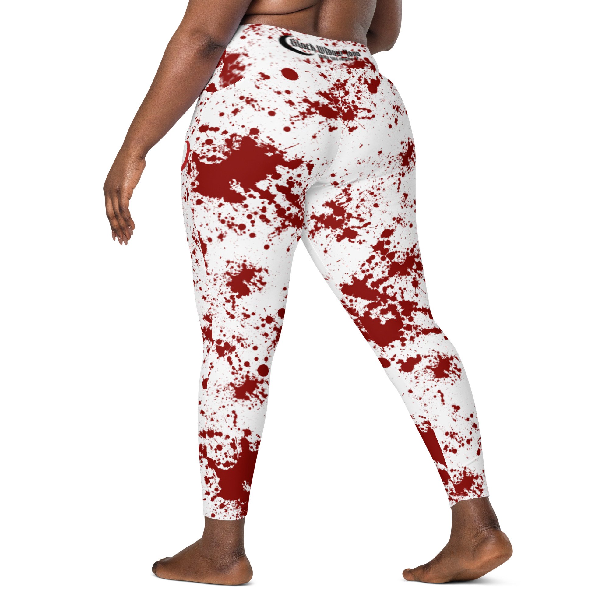 Blood Lust Shorts - White — Black Widow Yoga