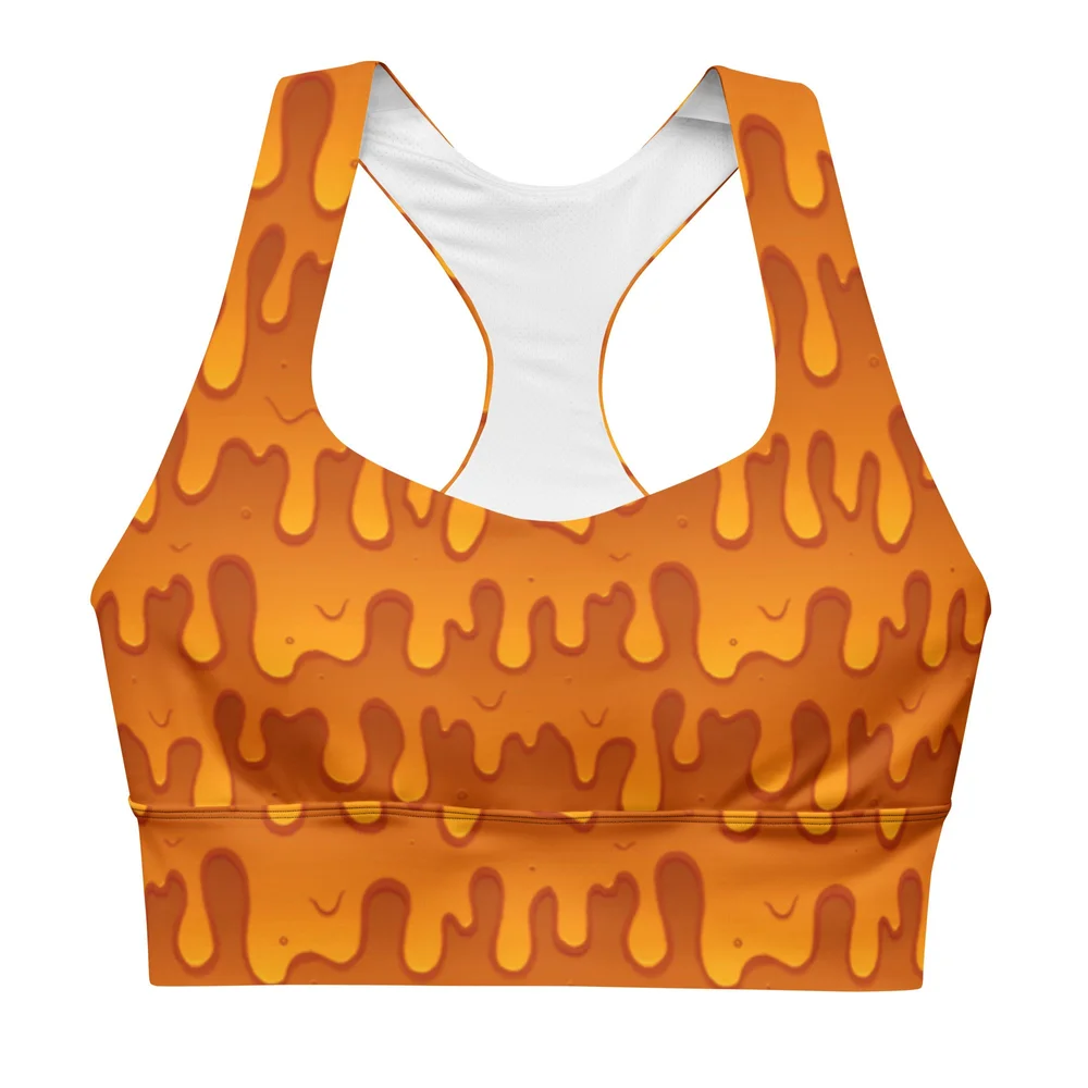 Slime Sports Bra Orange — Black Widow Yoga - Main Image