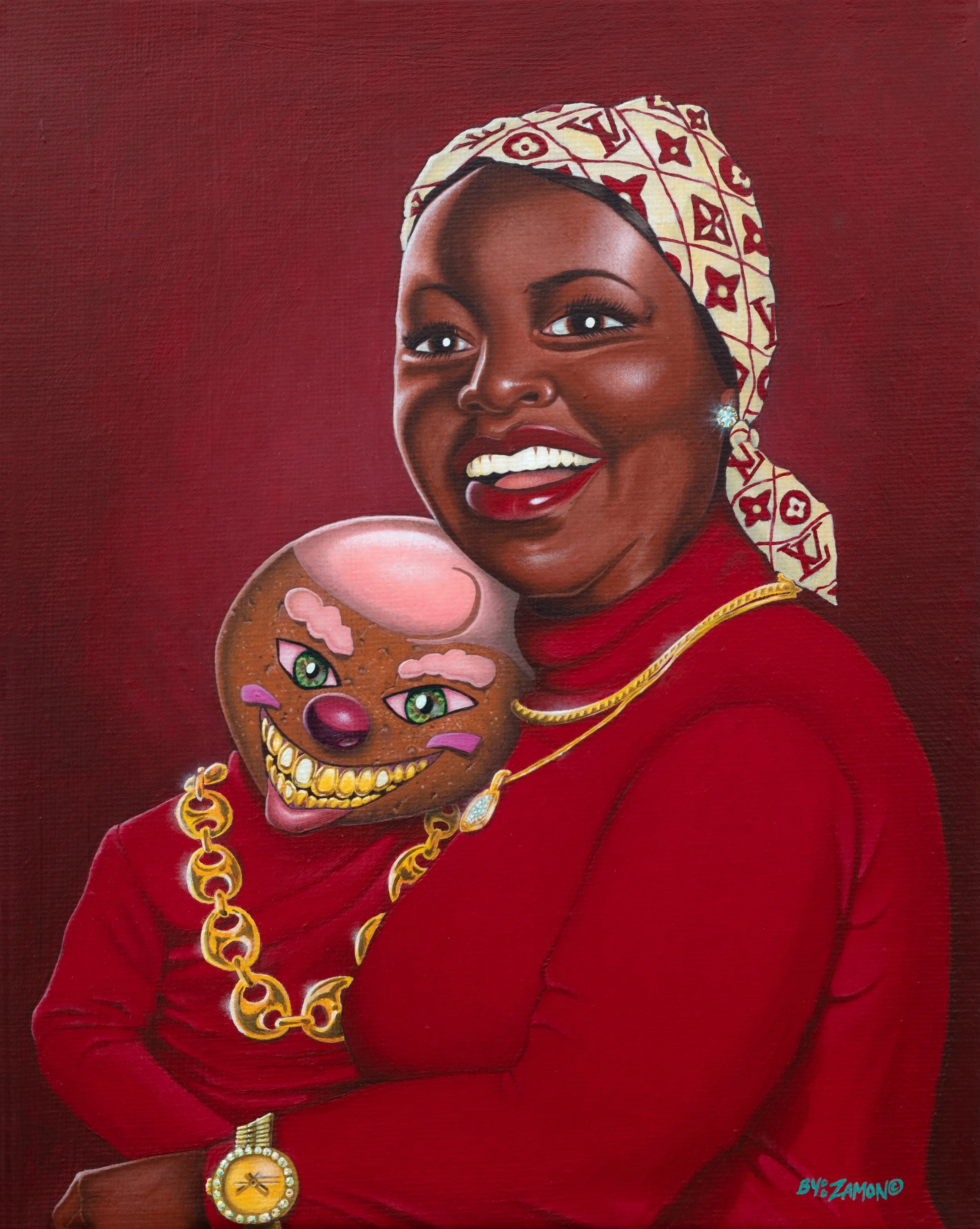Gingerbread Man and Aunt Jemima Family Portrait