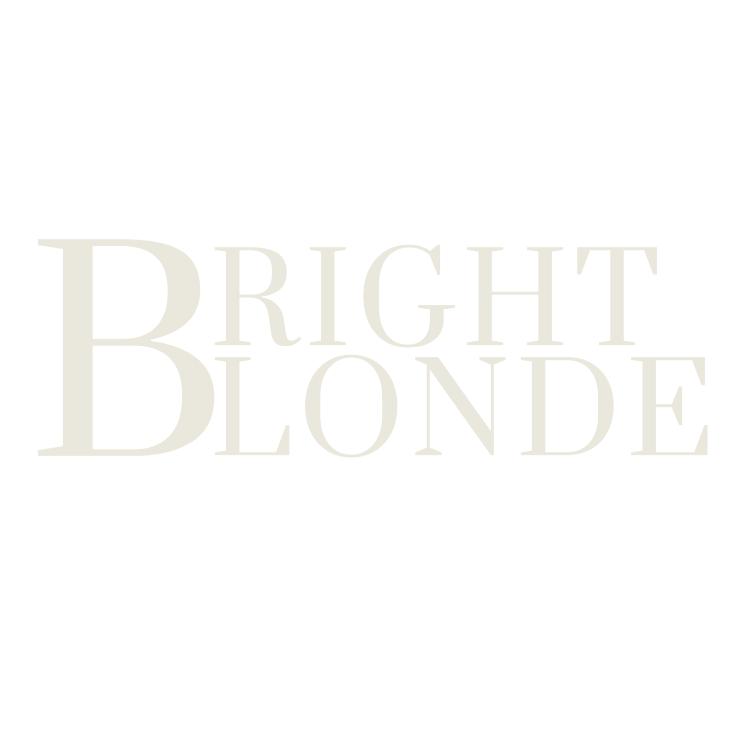 The Bright Blonde