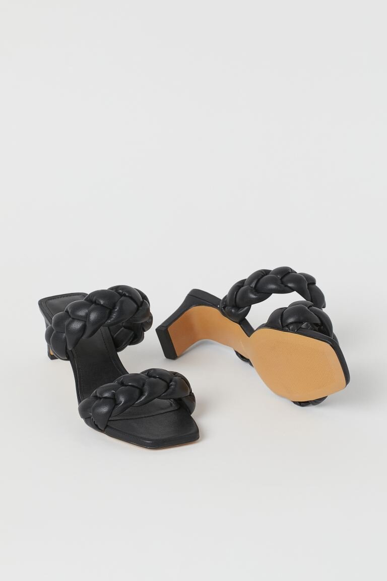 Braided Slip-in Sandals
