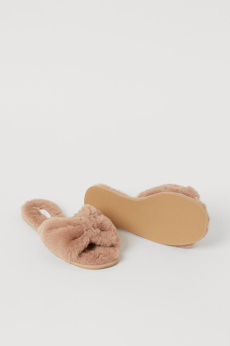 Faux Fur Slippers