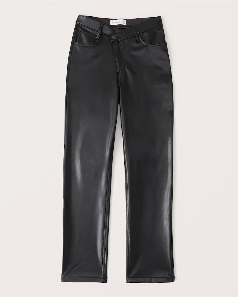 Vegan Leather Dad Pants - Regular