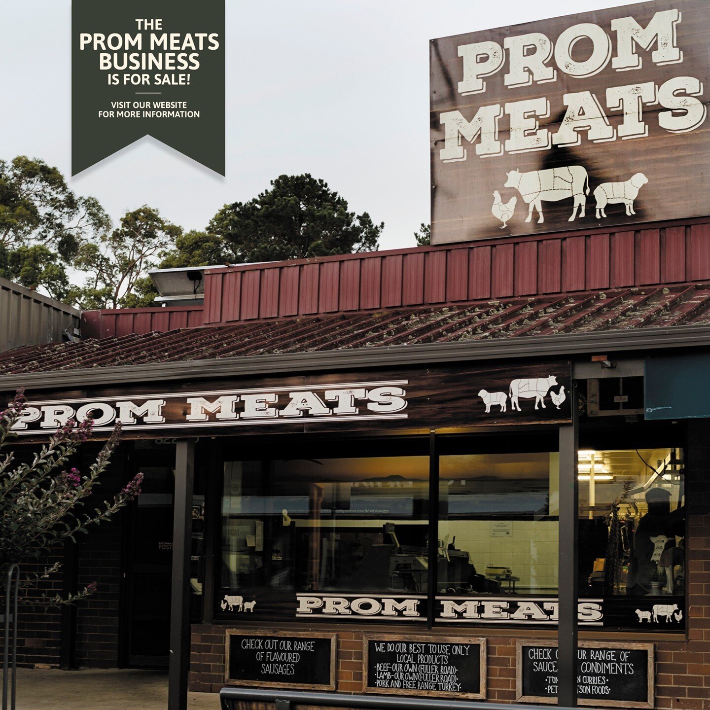 🌳☀️ Butcher by trade? Looking for your next venture? The Prom Meats business is for sale and is located in glorious South Gippsland surrounded by rolling hills and a short drive to iconic Wilsons Promontory. John and Mohya are selling their successf