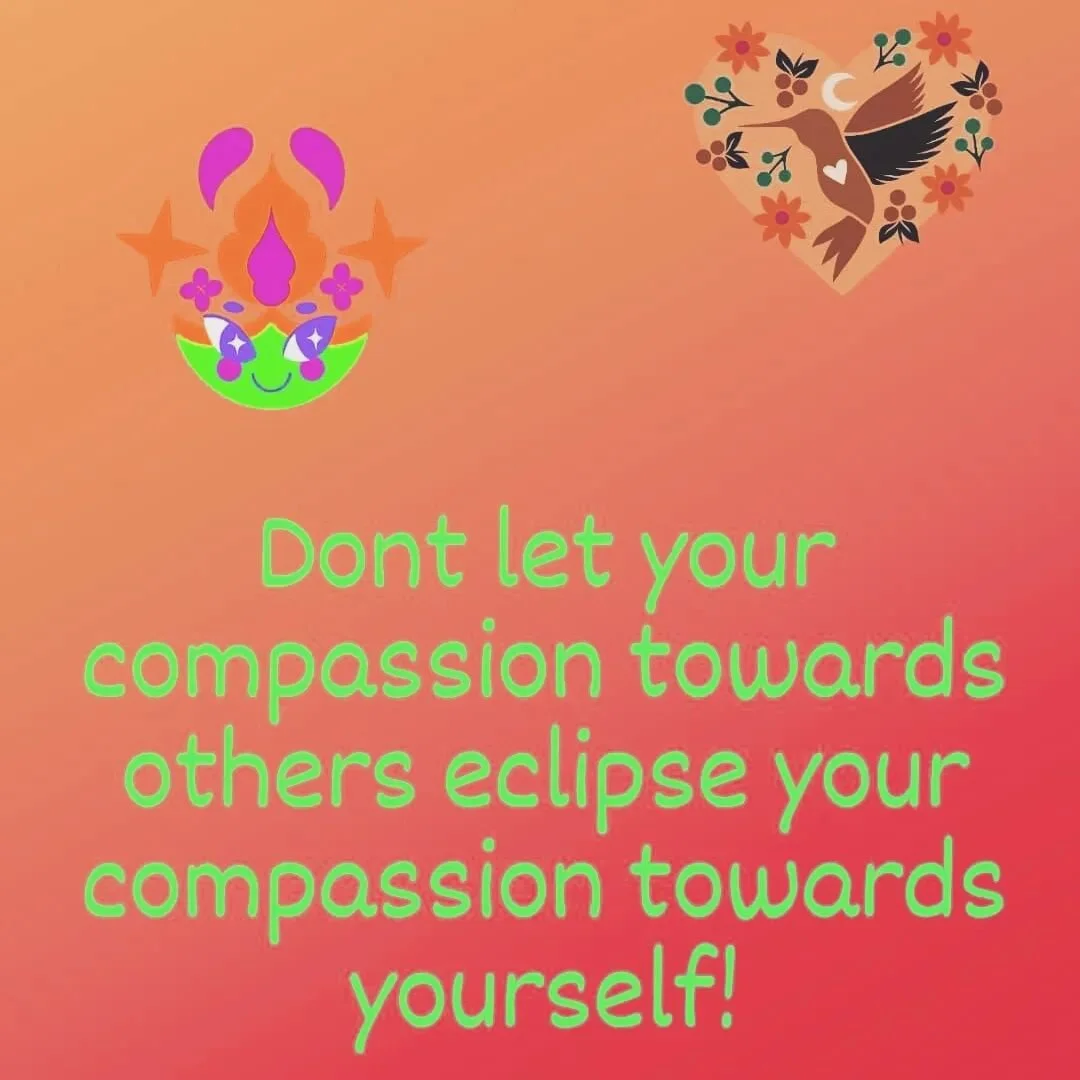 How often do you talk yourself out of feeling your own emotions or getting your own needs met because of your compassion for others?

#healing #selfcompassion #youarevalid #payattention