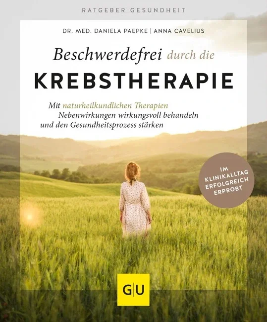 Das Buch zum Thema "Beschwerdefrei durch Krebstherapie" ist hier zu sehen