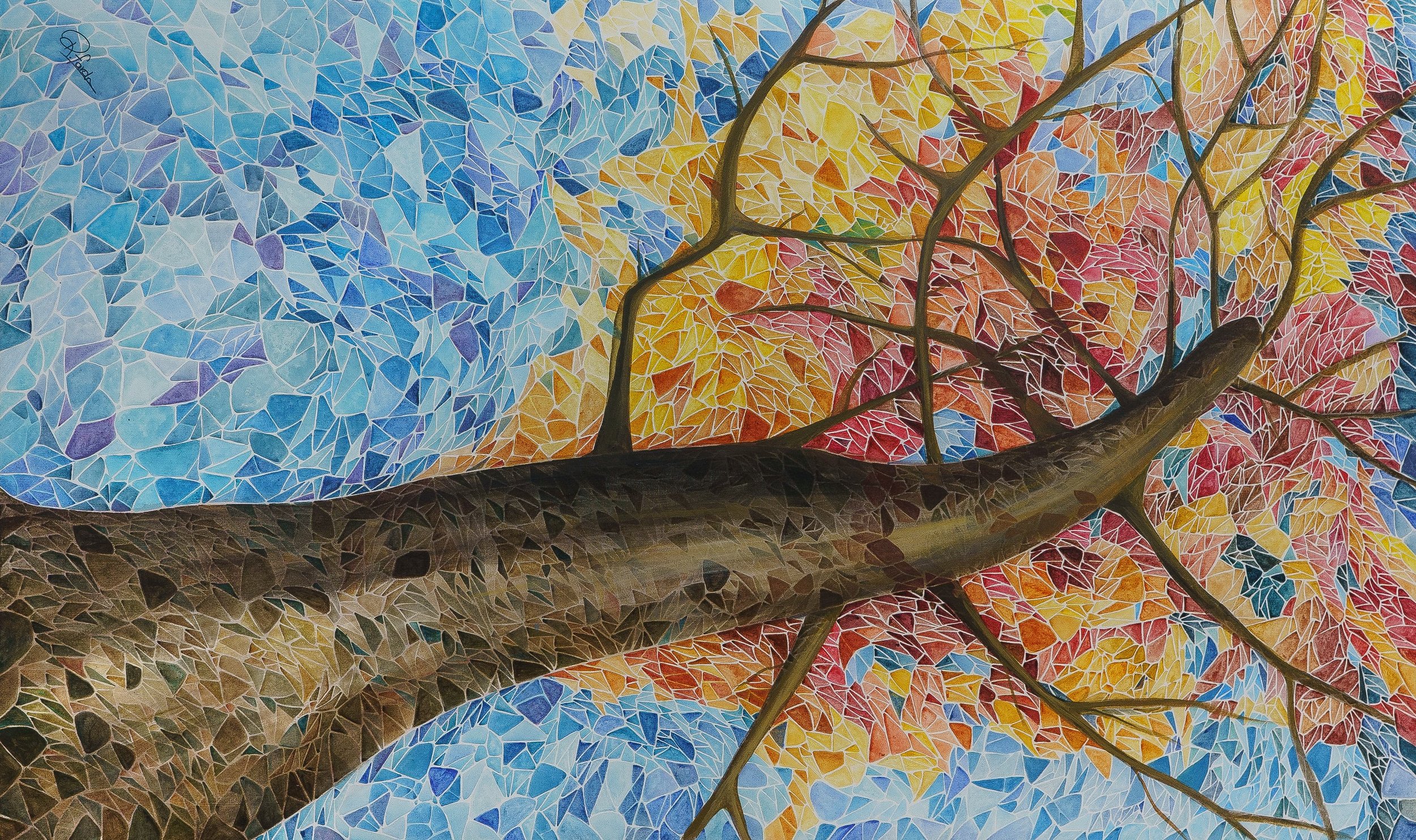 The Rainbow Tree Size (150cm x 90cm)
