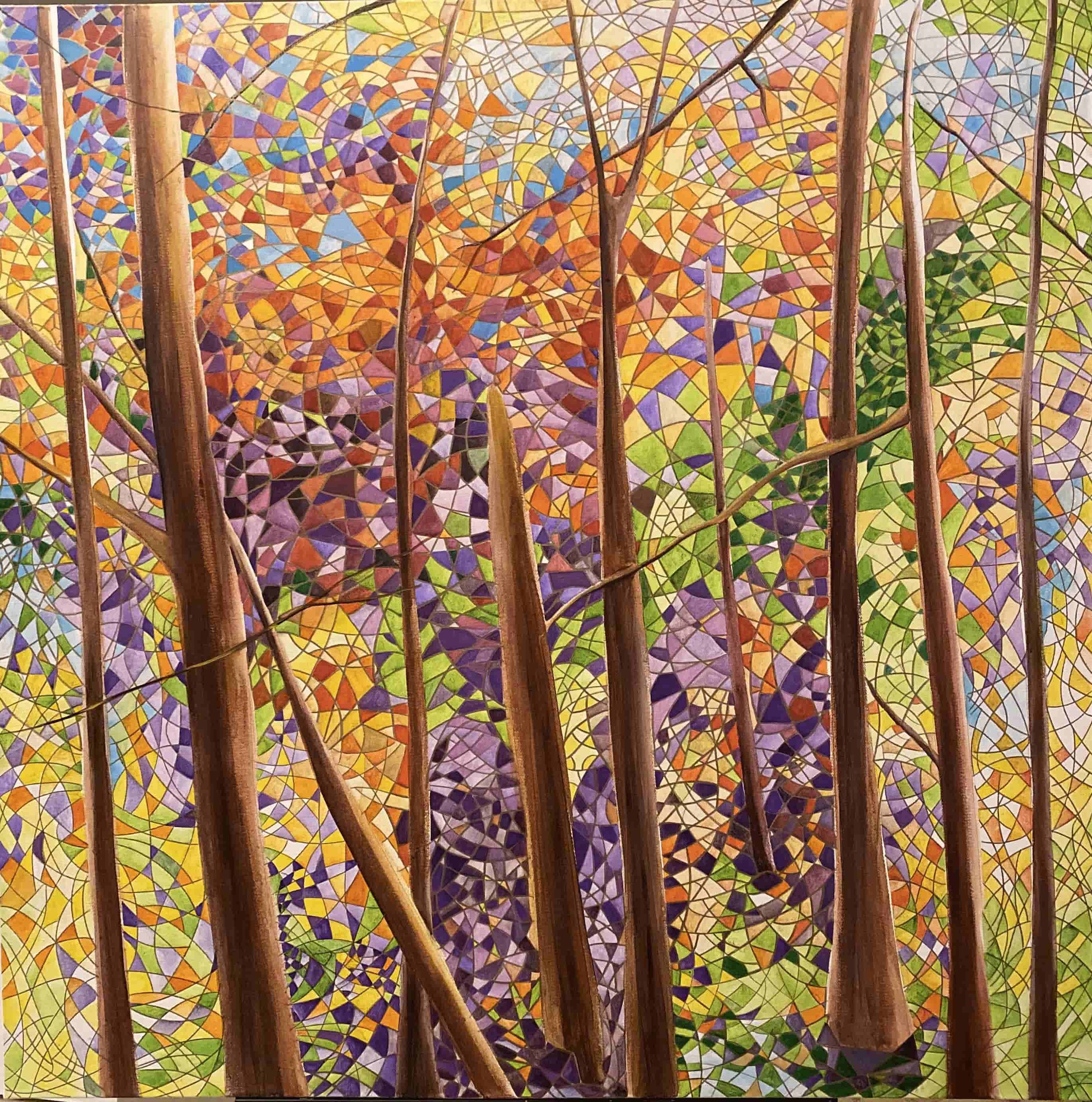 The Purple Leaves (120cm x 120cm)