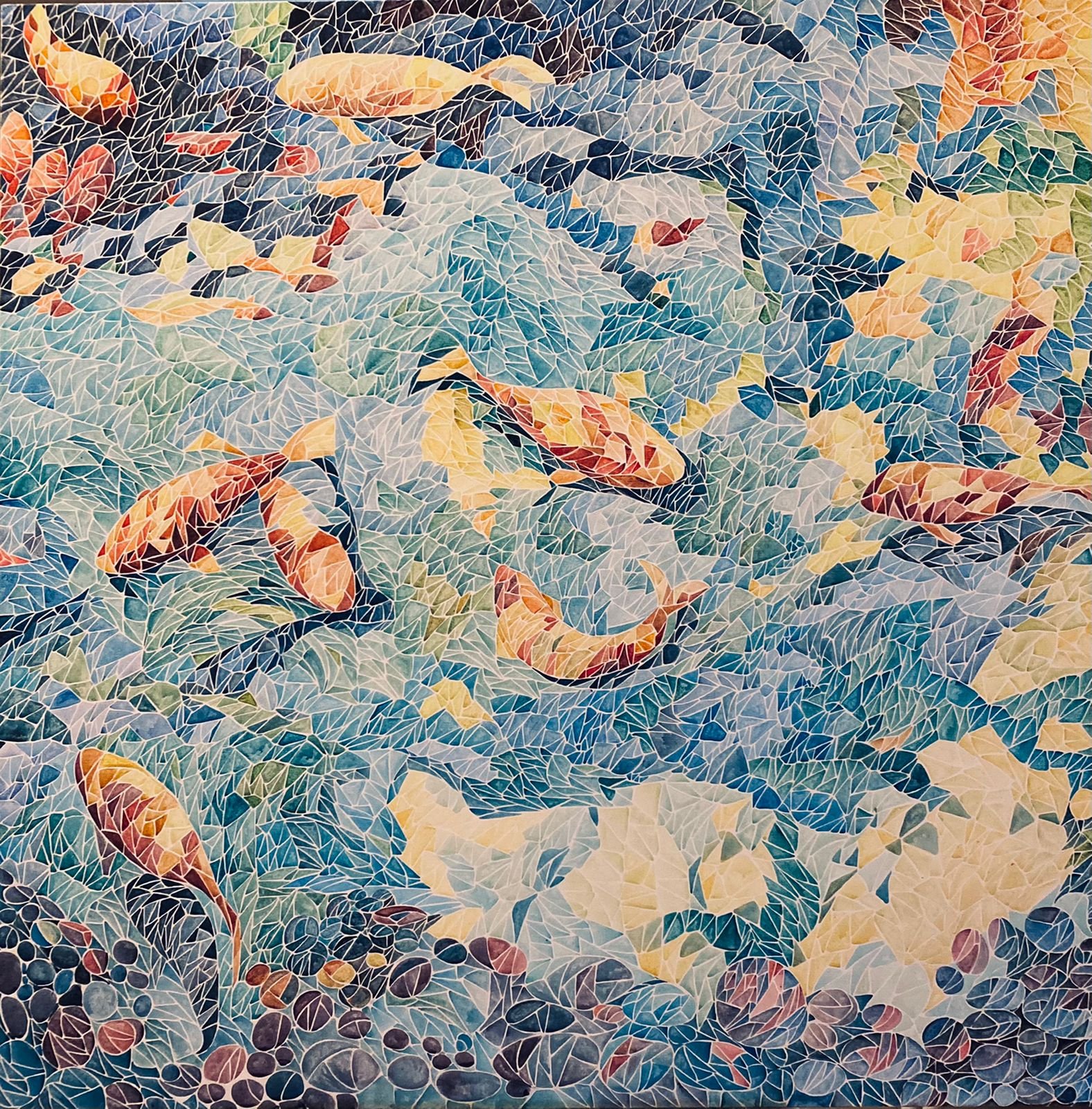 Ocean of Silence (120cm x 120cm)