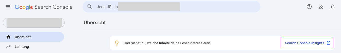 Link zu Page Speed Insights
